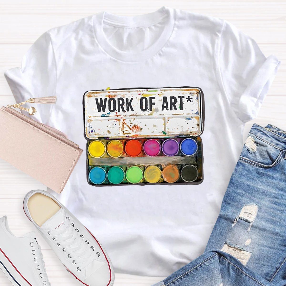 Work Of Art Teacher Shirt