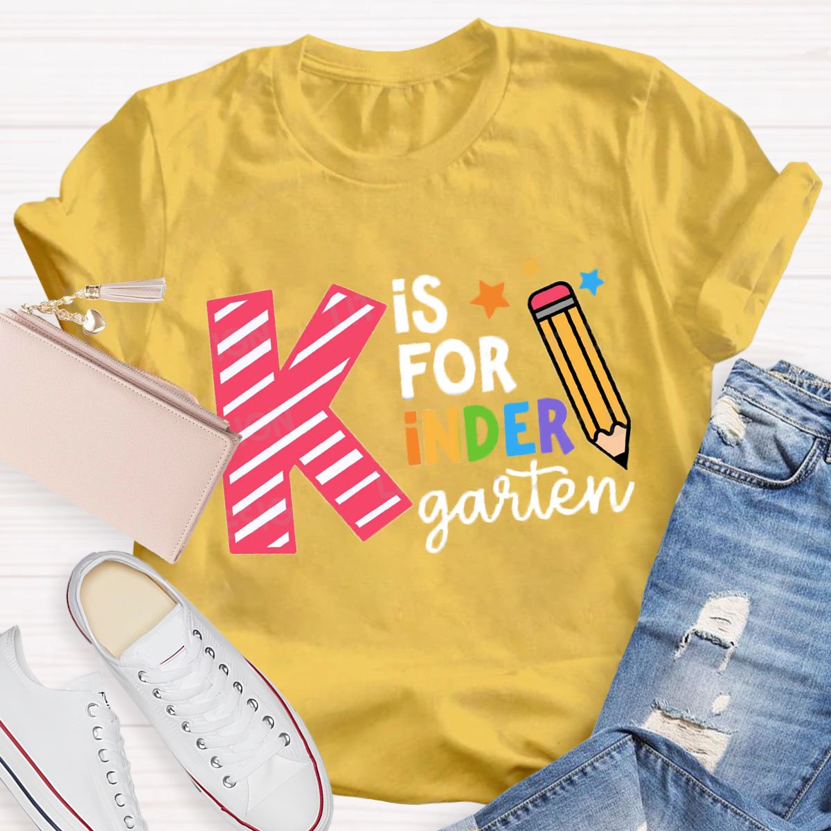 Personalized Grade K Is For Kindergarten T-Shirt