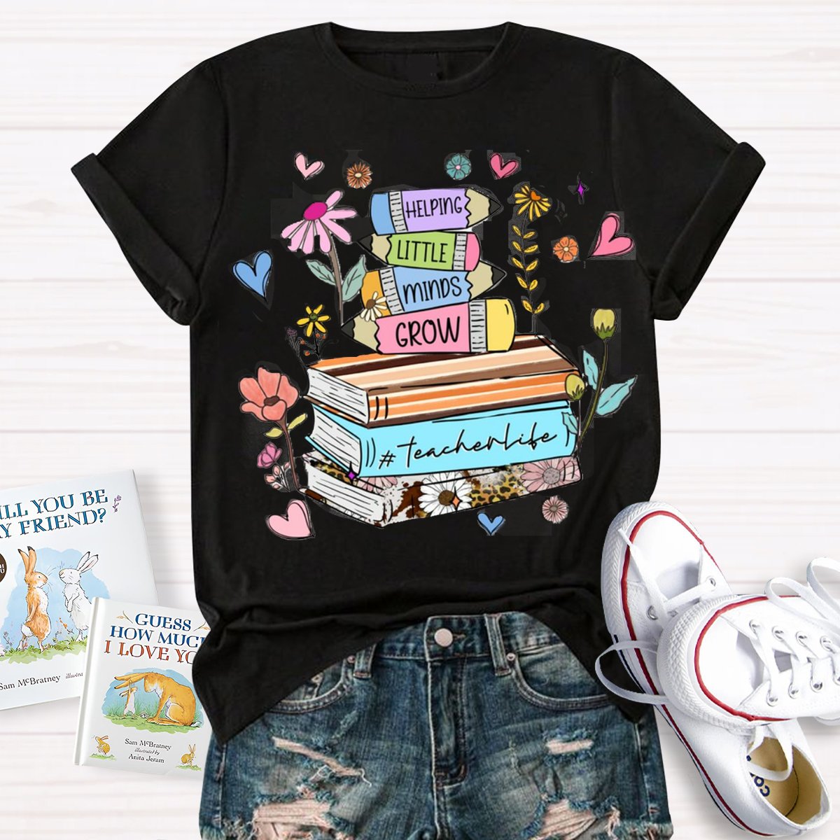 Helping Little Minds Grow TeacherLife T-Shirt