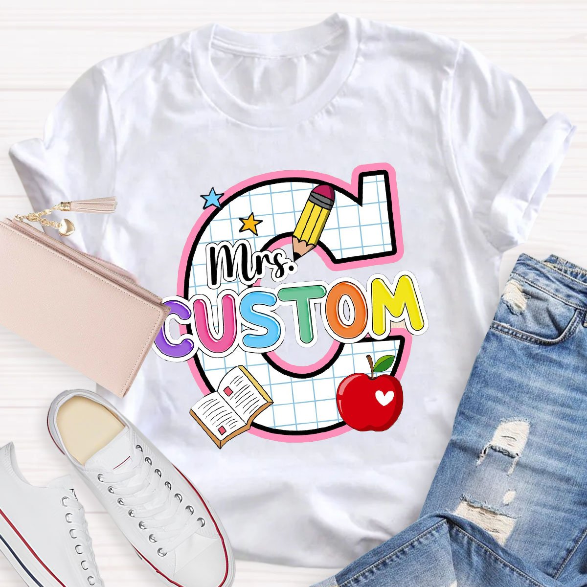 Personalized Your Name With Artistic Letters T-Shirt