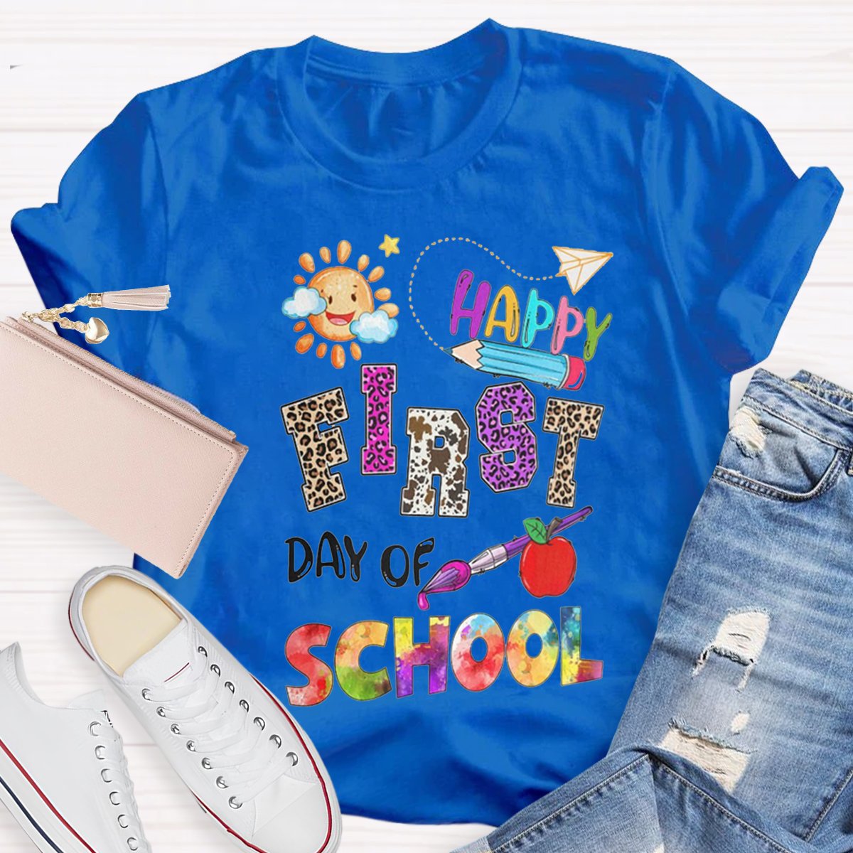 Happy First Day Of School Teacher Shirt