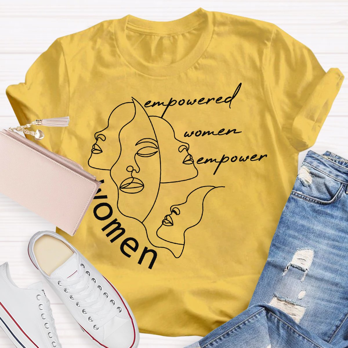 Empowered Women Bempower Women Teacher Shirt