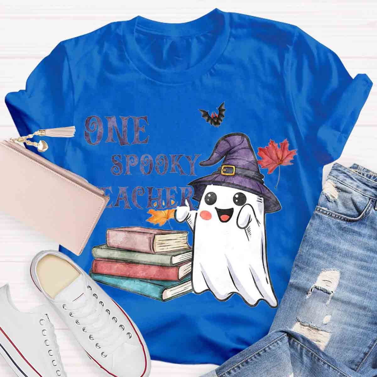 One Spook Teacher Halloween T-Shirt