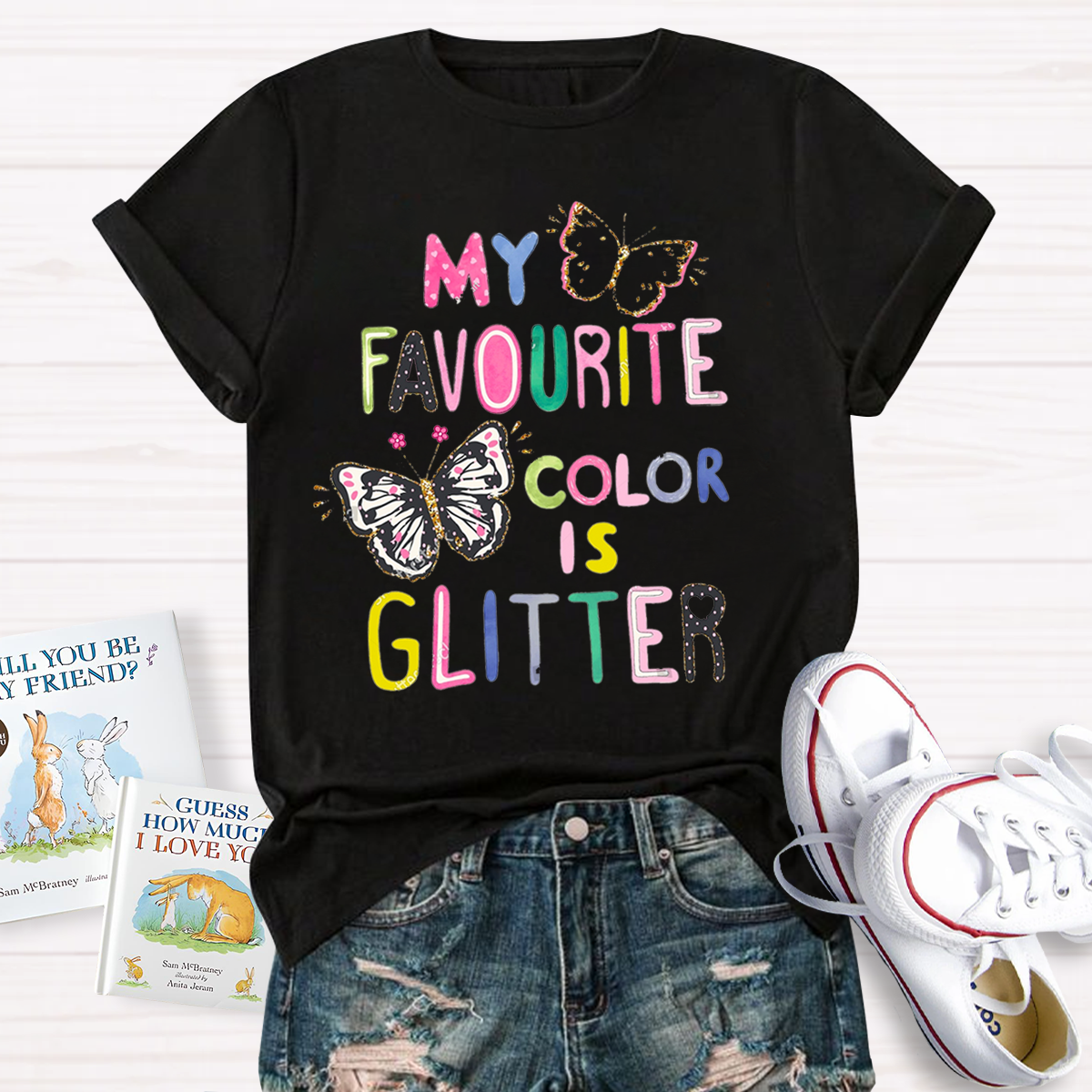 My Favorite Color is T-Shirt Glitter T-shirt