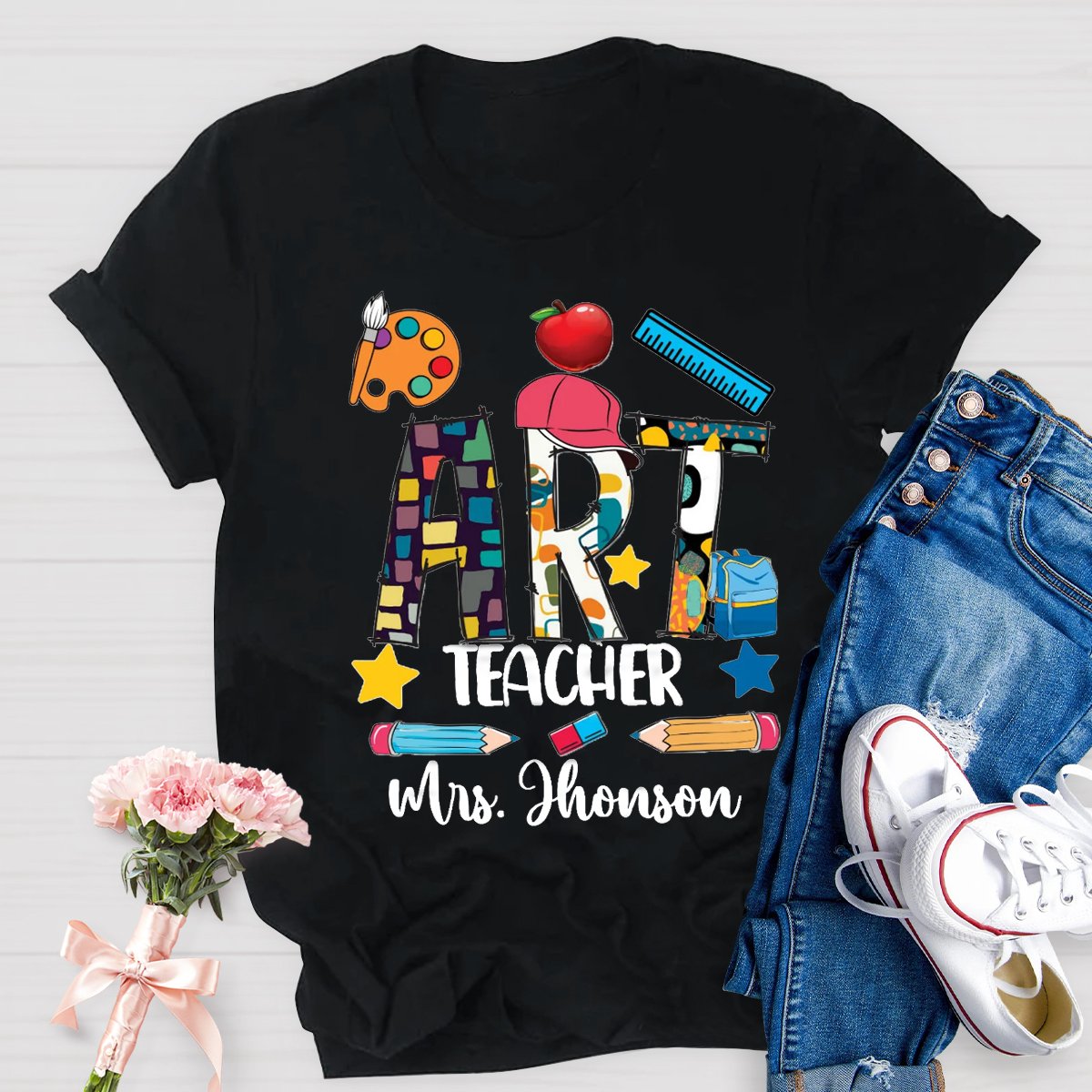 Personalized Art Lover Art Teachers T-Shirt