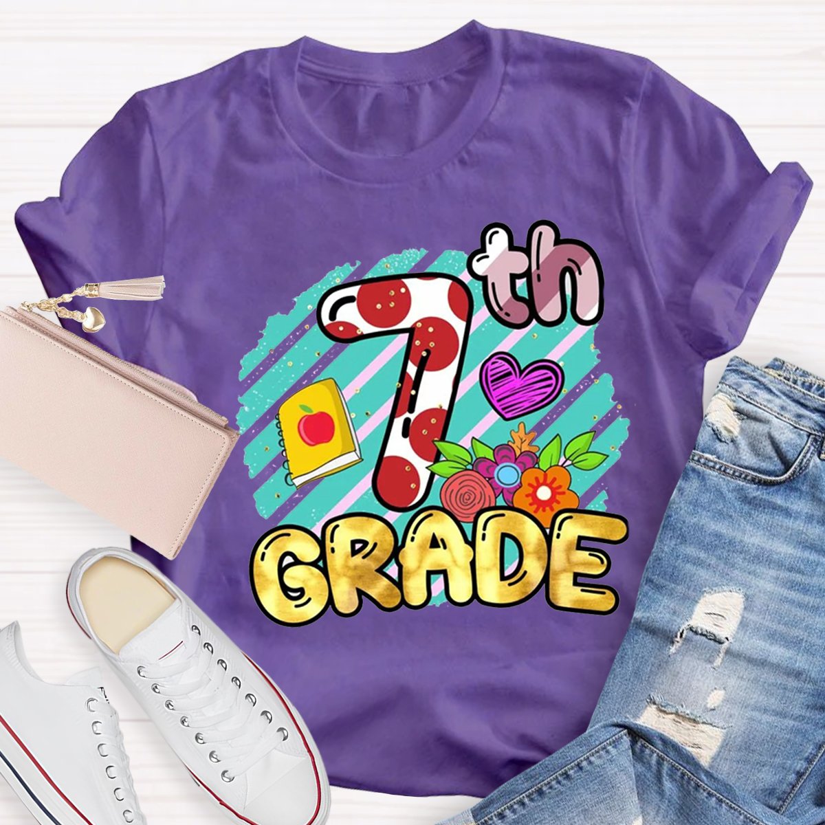 Personalized 7th Grade Teacher Shirt