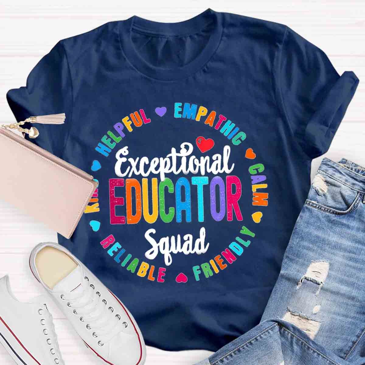 Exceptional Educator Squad Teacher T-Shirt