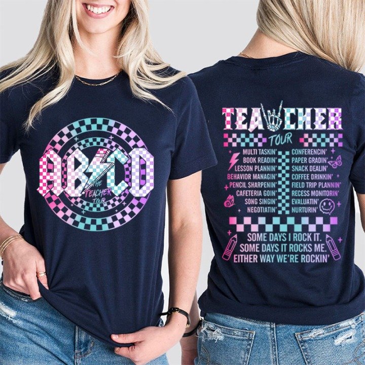 Someday I Rock It Teacher Double print T-Shirt