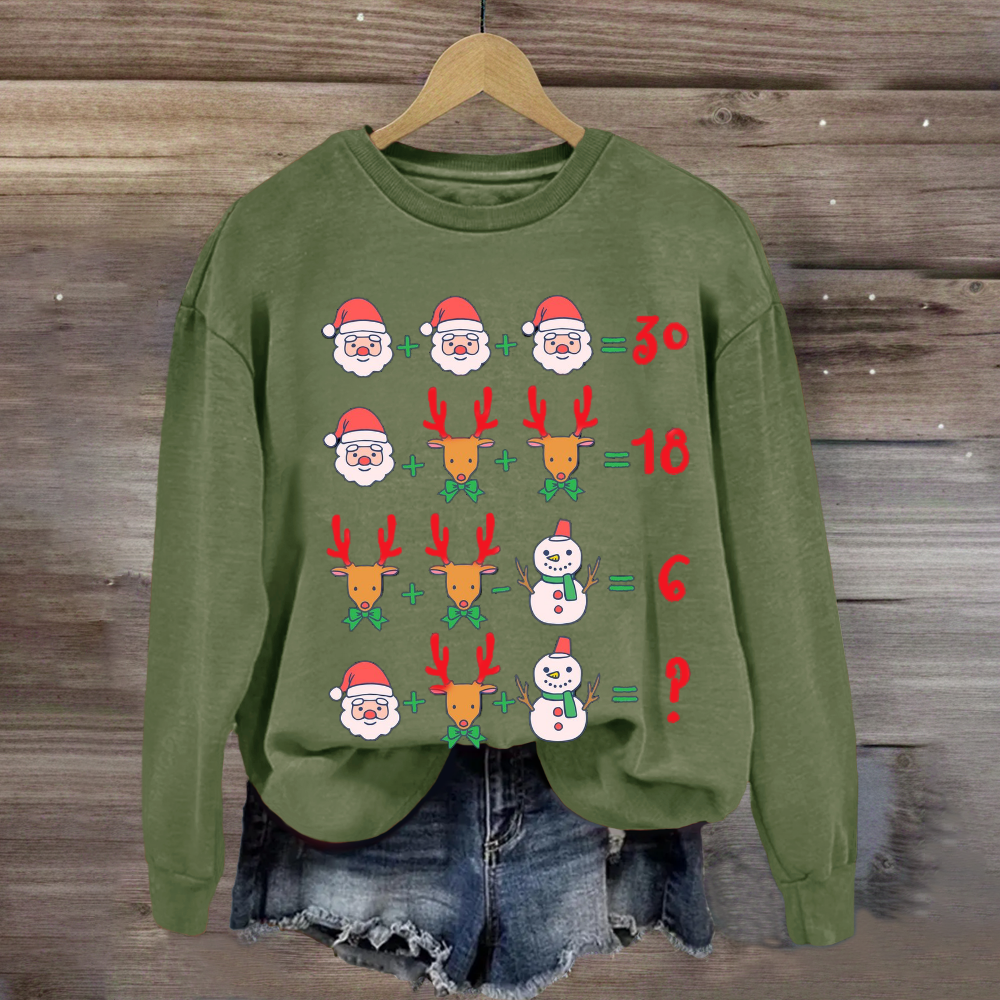 Christmas Funny Math Teacher Sweatshirt