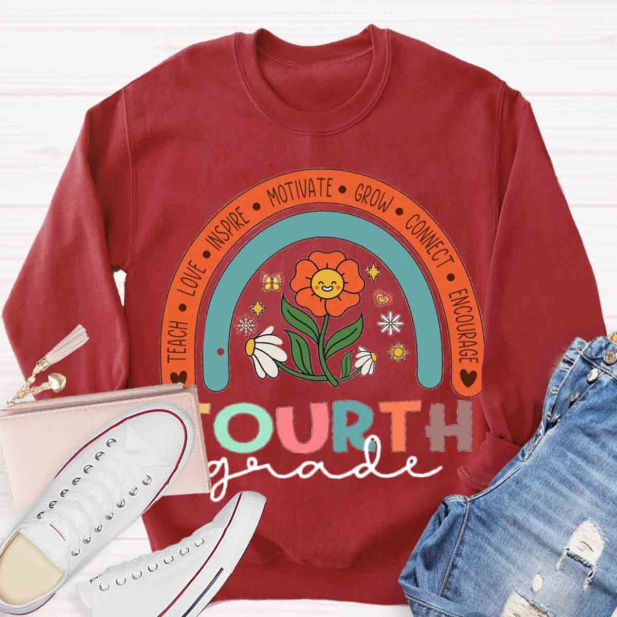 Personalized  Grade Motivate Love Encourage Sweatshirt