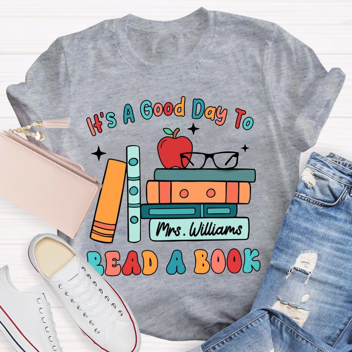 Personalized Name Its a Good Day to Read a Book Shirt