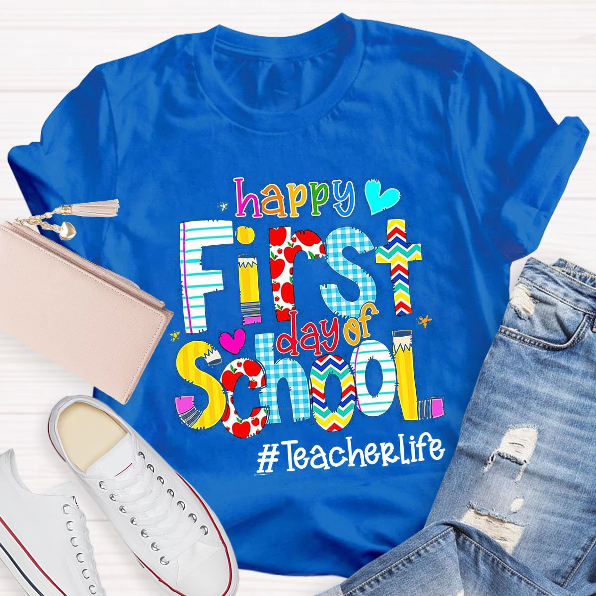 Personalized Grade Happy To School T-Shirt