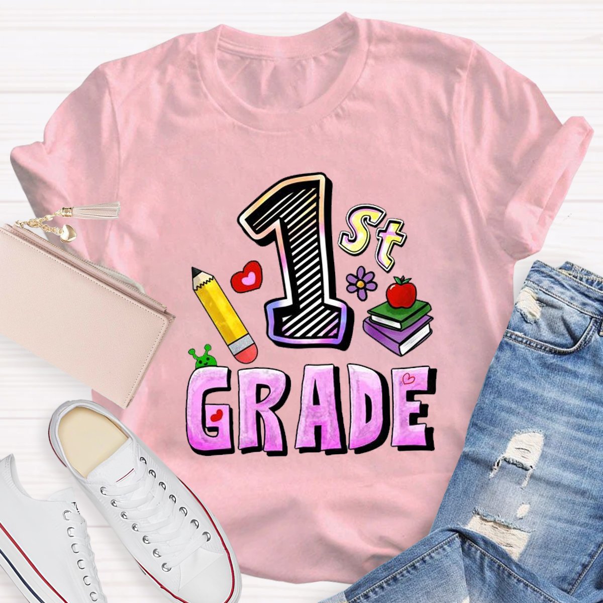 Personalized 1st Grade TeamTeacher Shirt