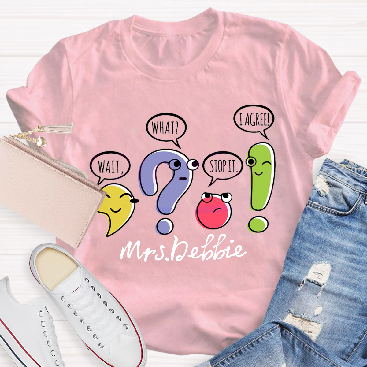 Personalized Your Name Grammar Teacher T-Shirt