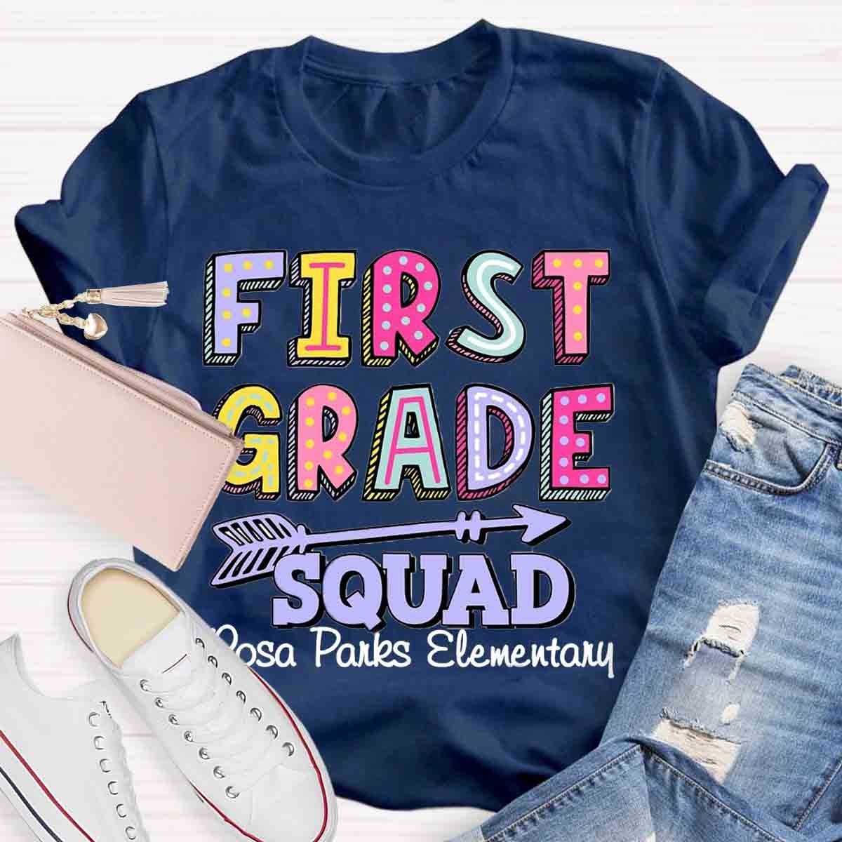 Personalized Grade And School Name In Our Lovely Class Teacher T-Shirt