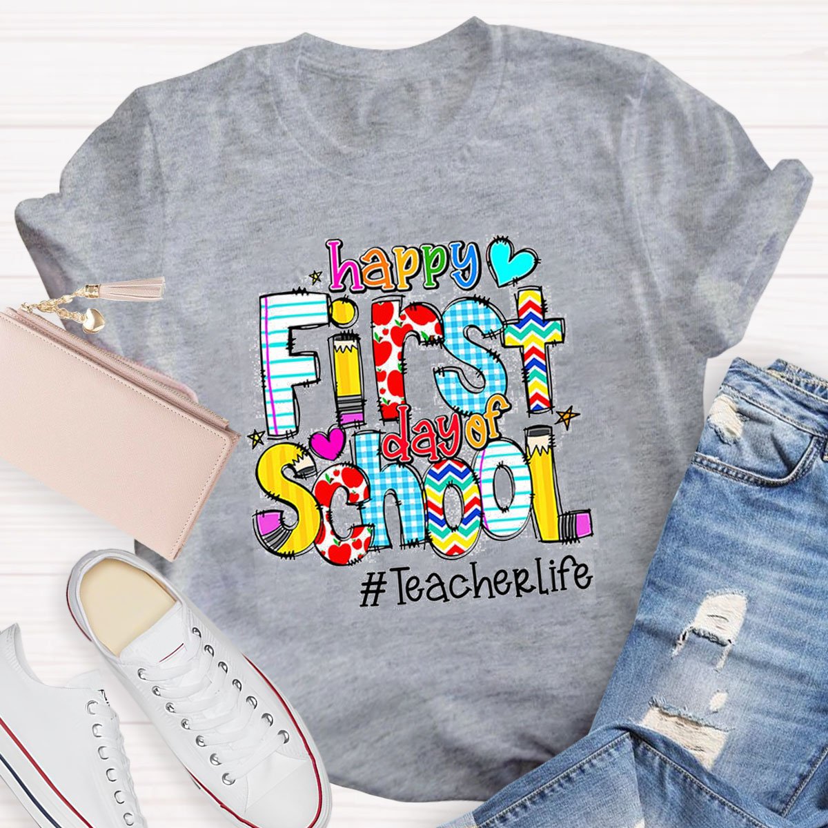 Personalized Grade Happy To School T-Shirt