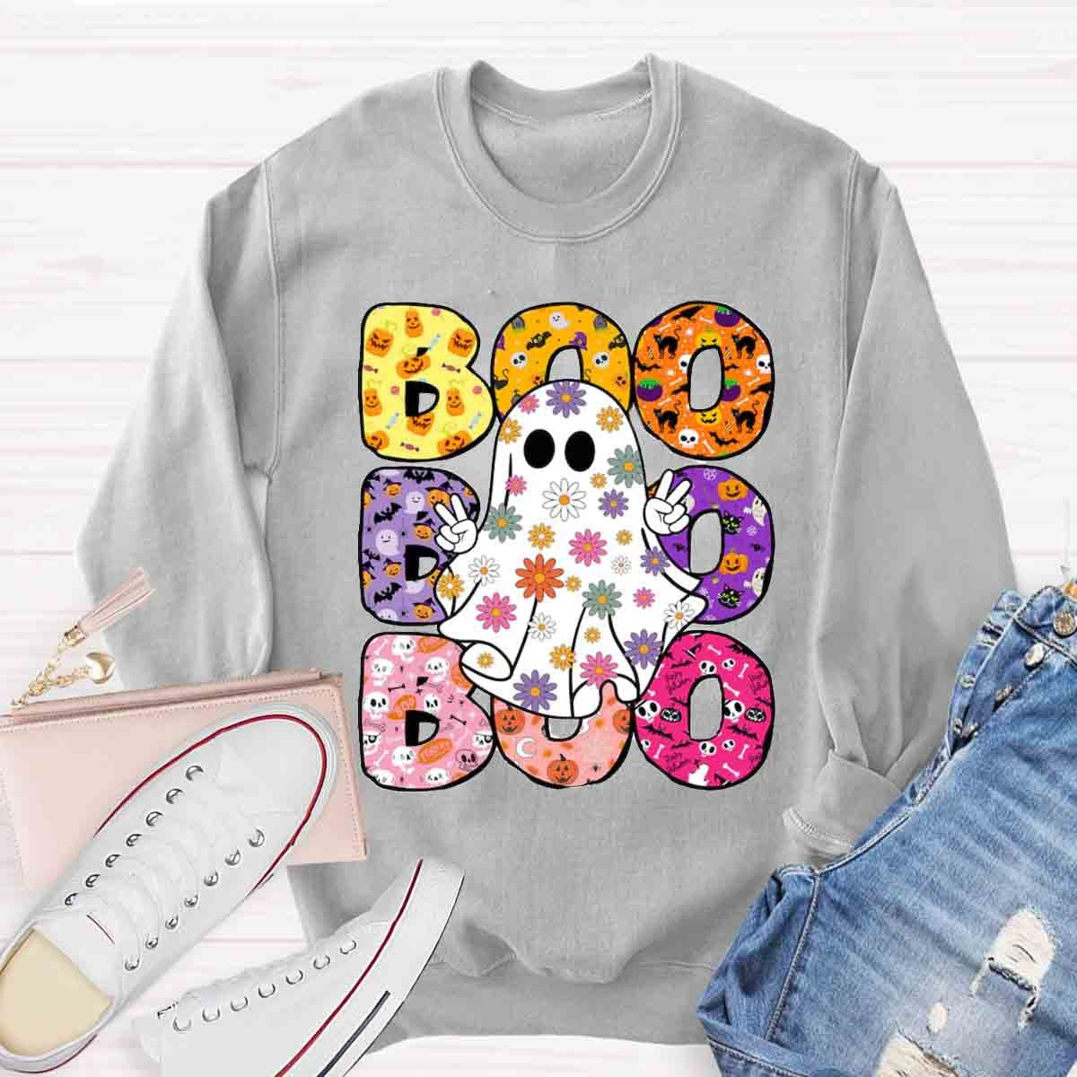 Halloween Boo Ghost Spooky Sweatshirt