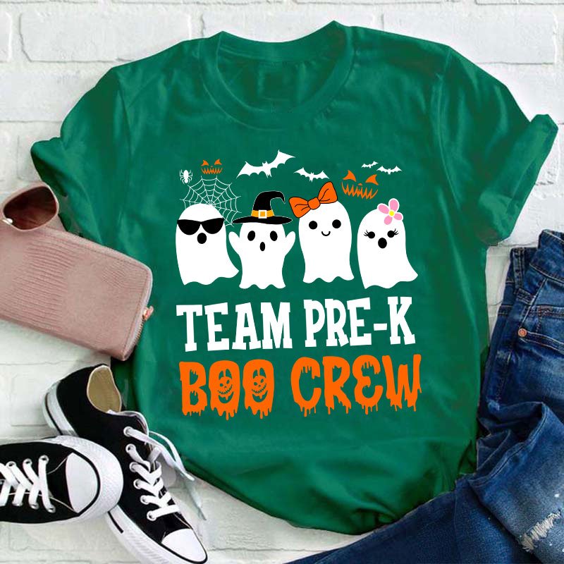 Personalized Team Boo Crew Teacher T-Shirt