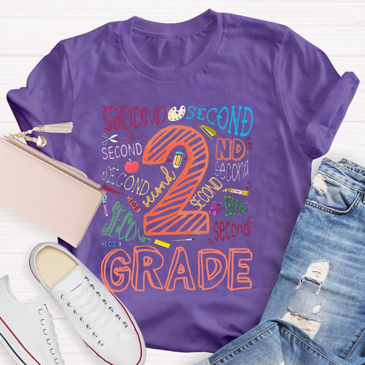 Personalized Grade First Day Of School Teacher T-Shirt