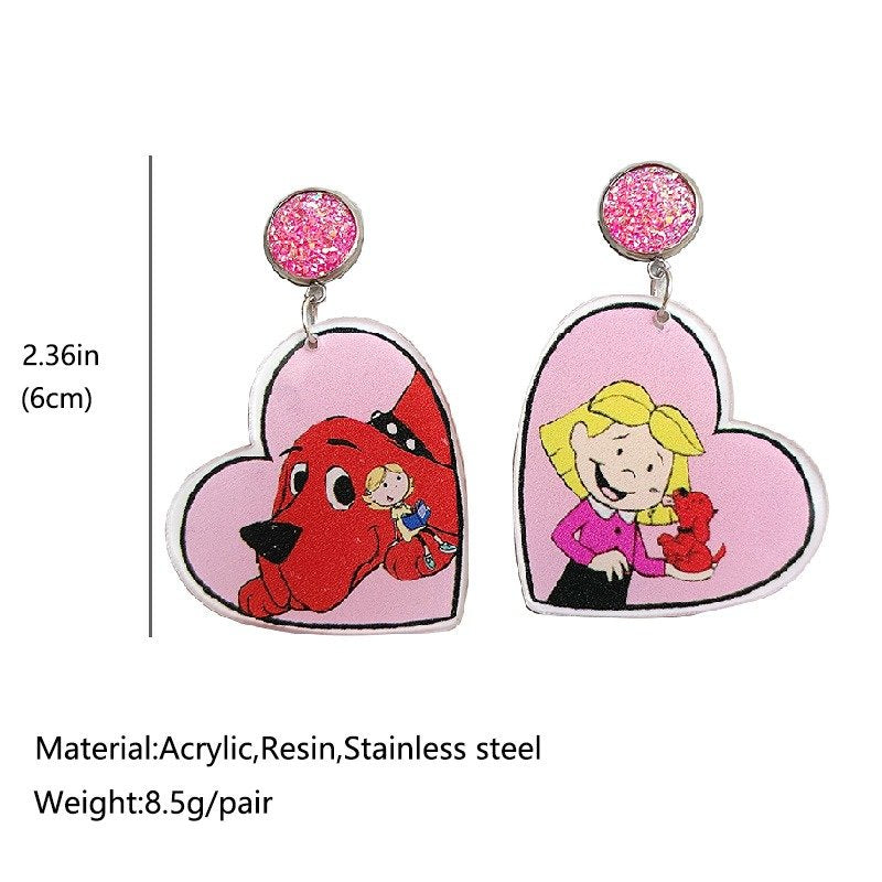 Cute Mouse Eating Cookies Acrylic Earrings