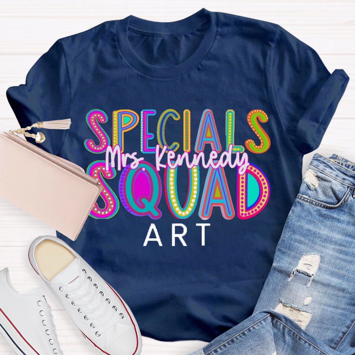 Personalized Your name And Subject Specials Squad Teacher T-Shirt