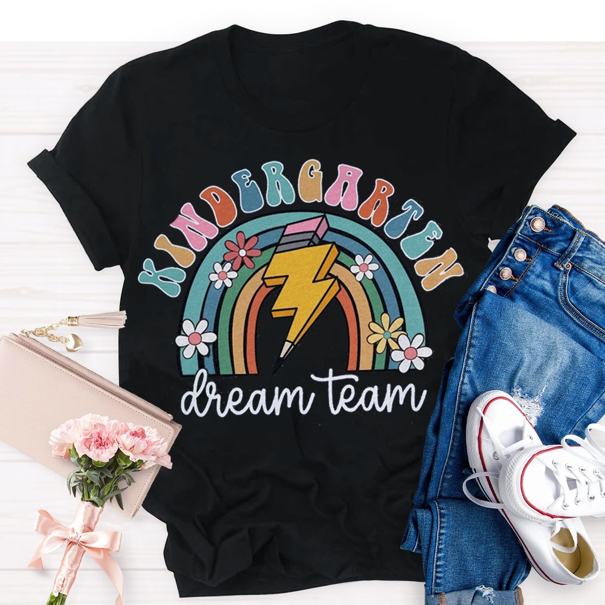 Personalized Kindergarten Dream TeamTeacher Shirt