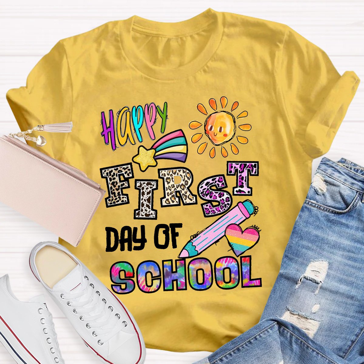 Happy First Day Of School Teacher Shirt