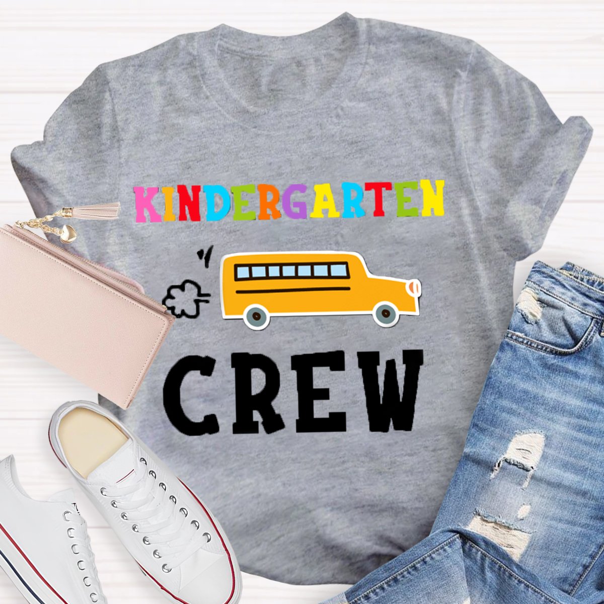 Personalized Grade School Bus Back To School T-Shirt