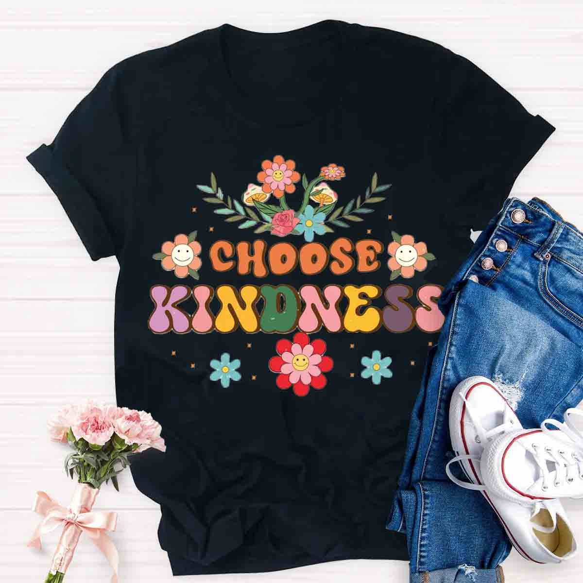 Choose Kindness Wild Flowers T-Shirt