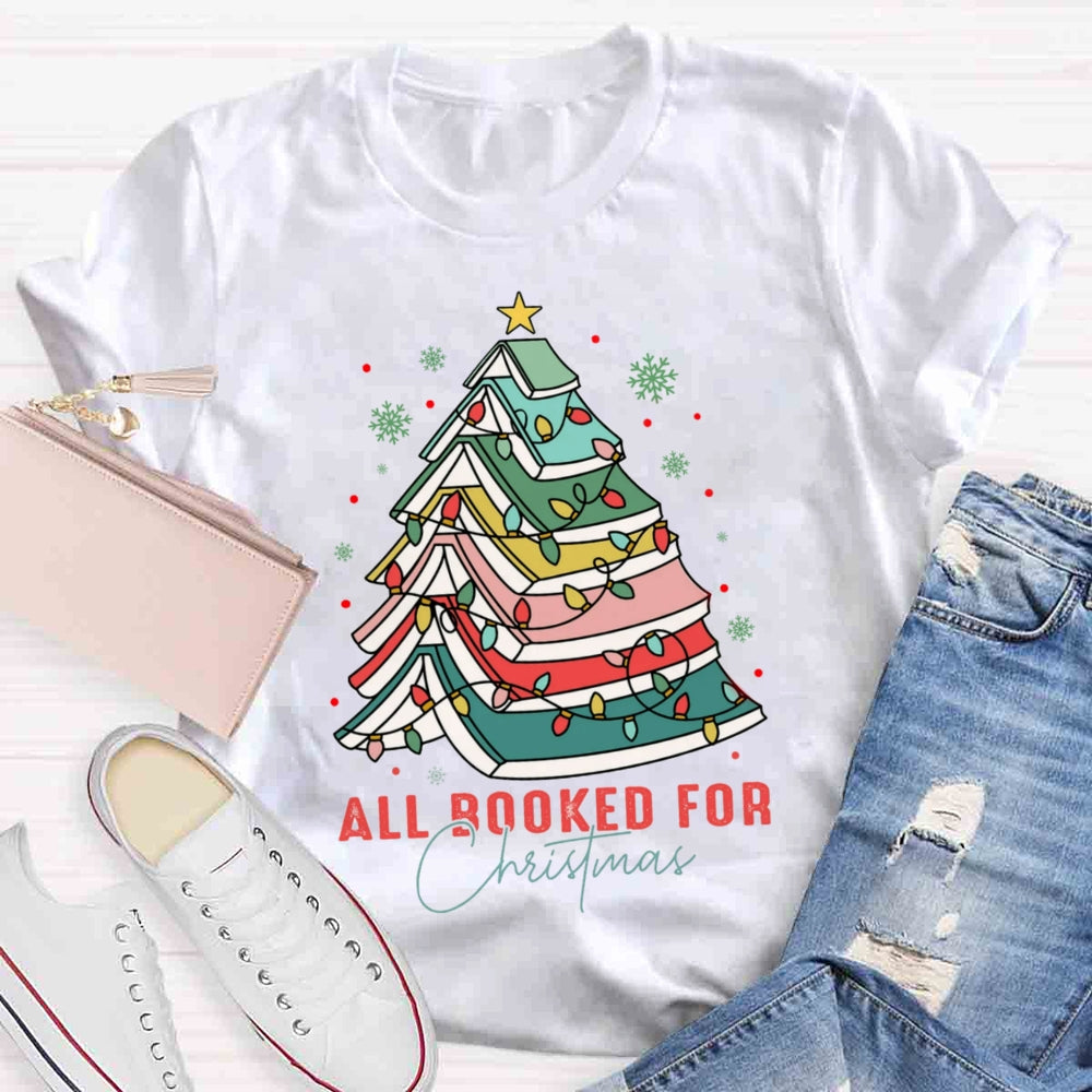 All Booked For Christmas T-shirt