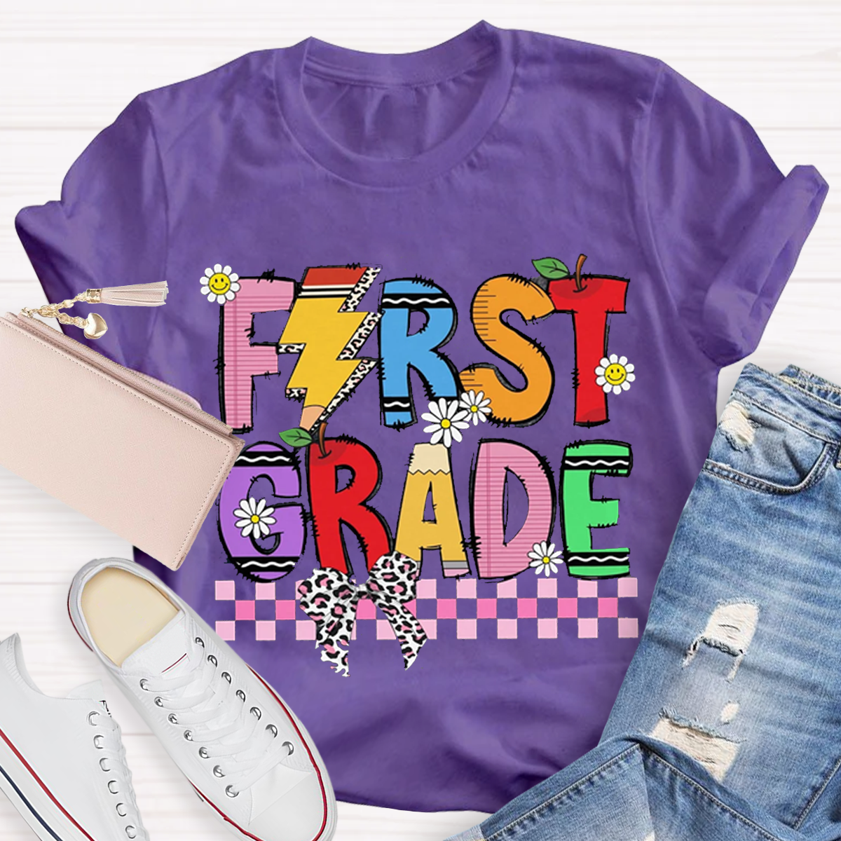 Personalized Grade Dream Team Teacher Squad T-shirt