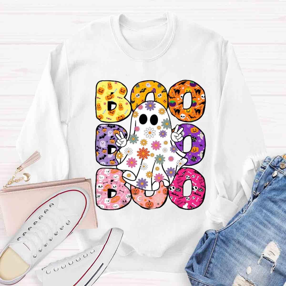 Halloween Boo Ghost Spooky Sweatshirt