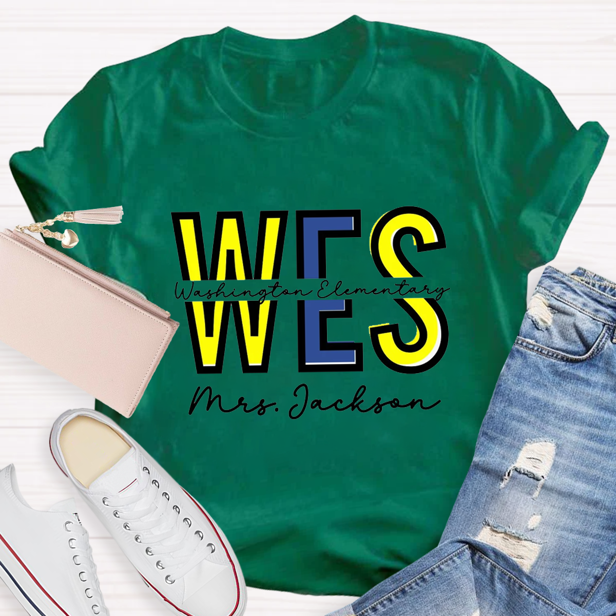 Personalized  School And Teachers Name T-Shirt