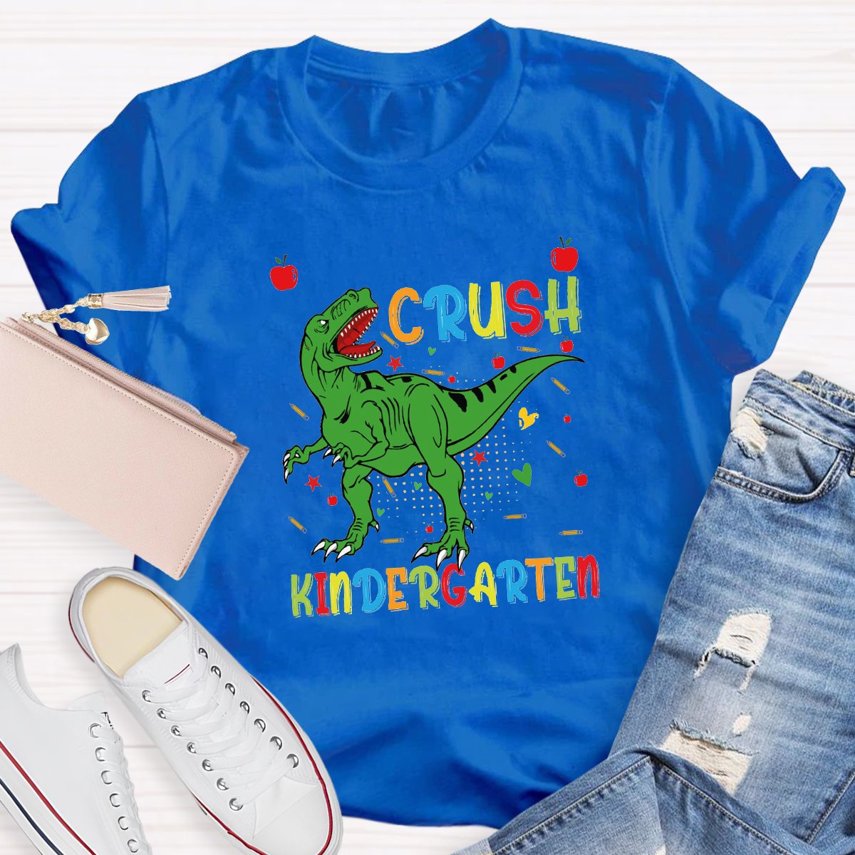 Crush Kindergarten Teacher Graphic Shirt