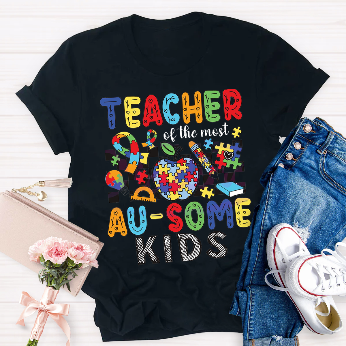 Teach Of Most Au-some Kids T-Shirt