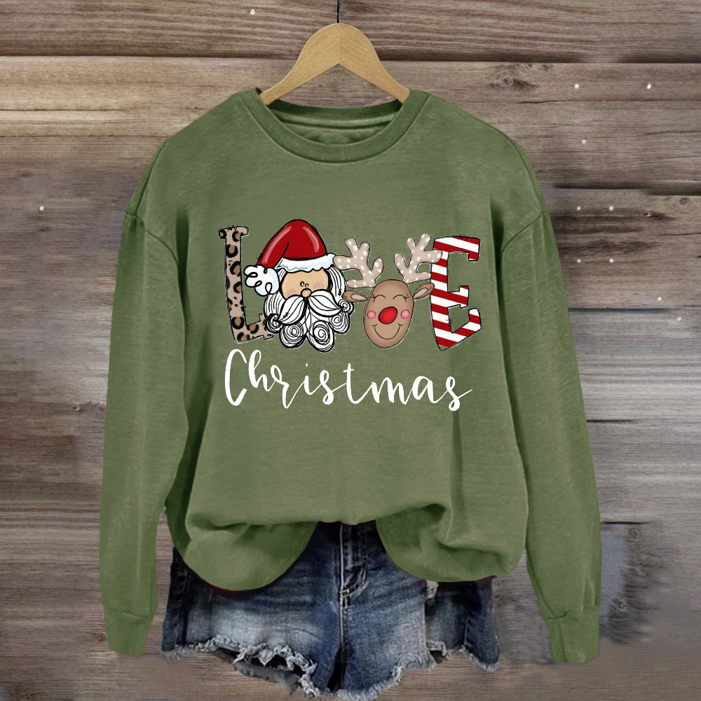 Christmas Santa Claus LoveSweatshirt