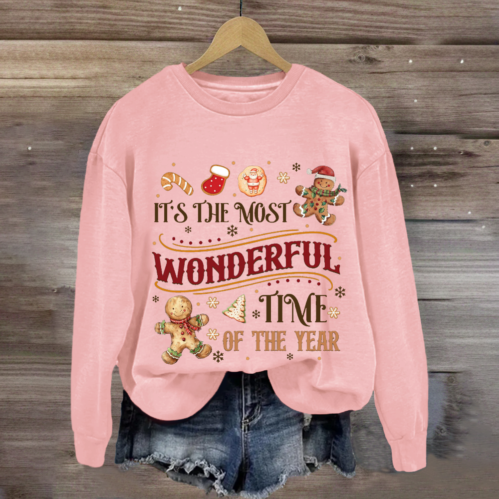 It's The Most Wonderful Time Of The Year  Gingerbread Sweatshirt