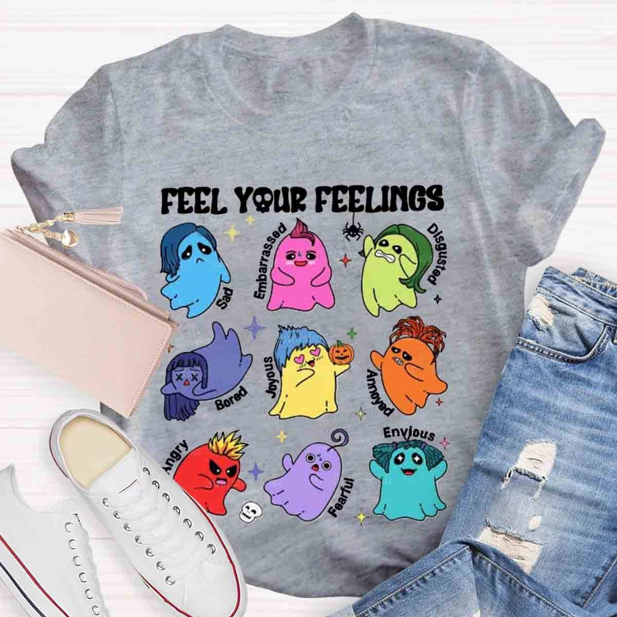 Feel Your Feelings Halloween School Psych Shirt