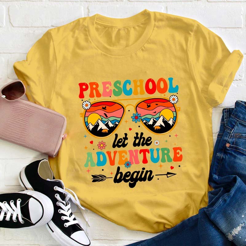 Personalized Let The Adventure Begin Teacher T-Shirt