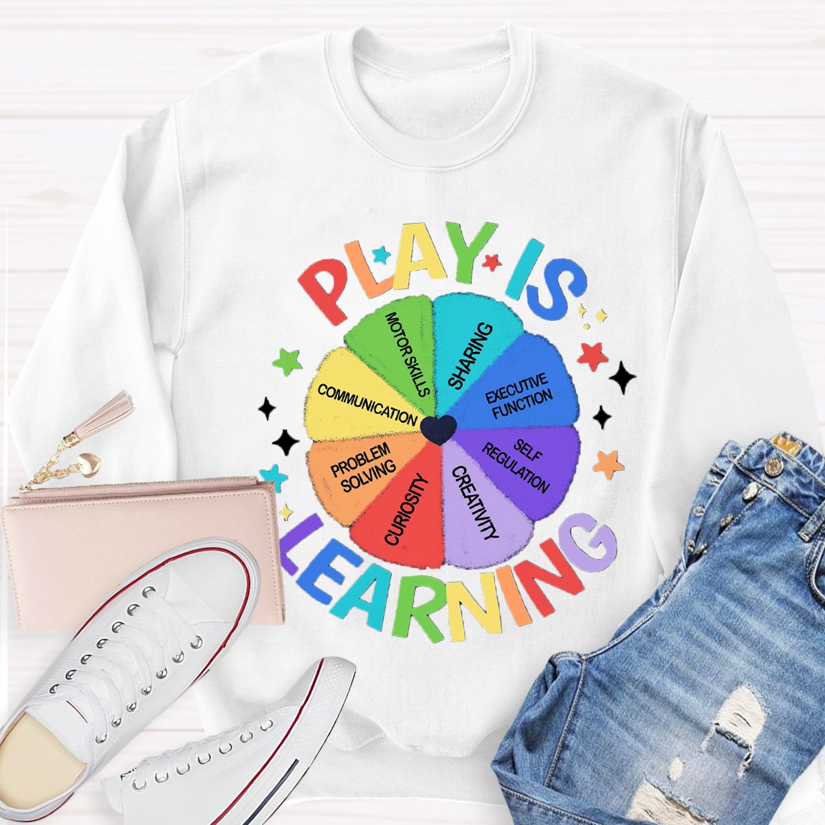 Play Is Learning Back To School Teacher Sweatshirt