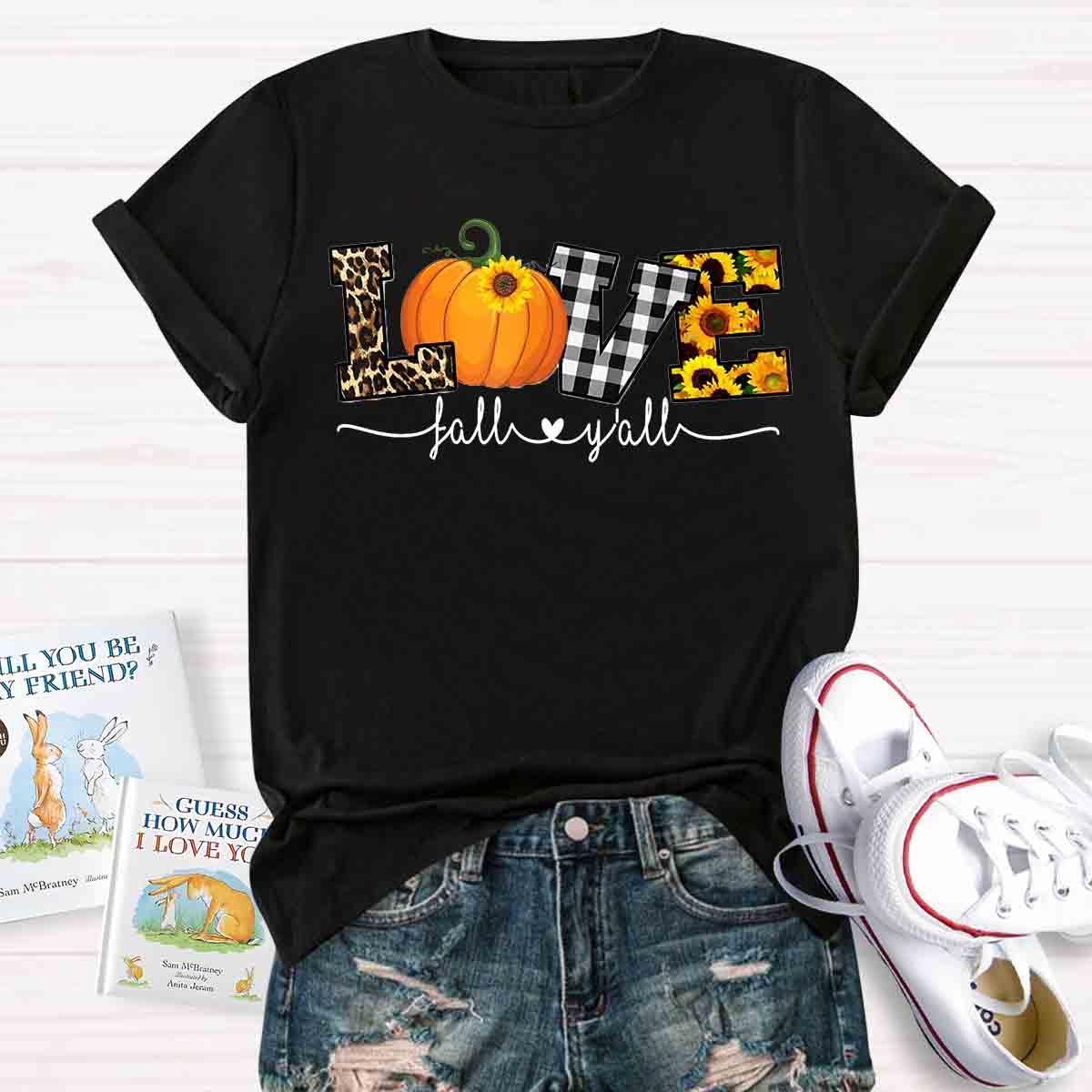 Love Fall Y'all Thanksgiving T-shirt