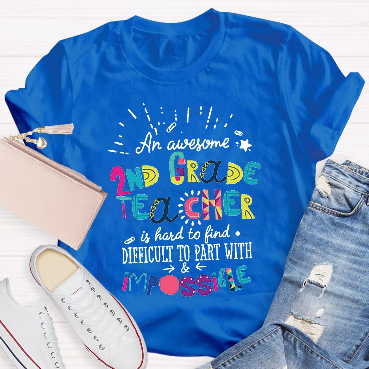 Personalized 2nd Grade Teacher Shirt