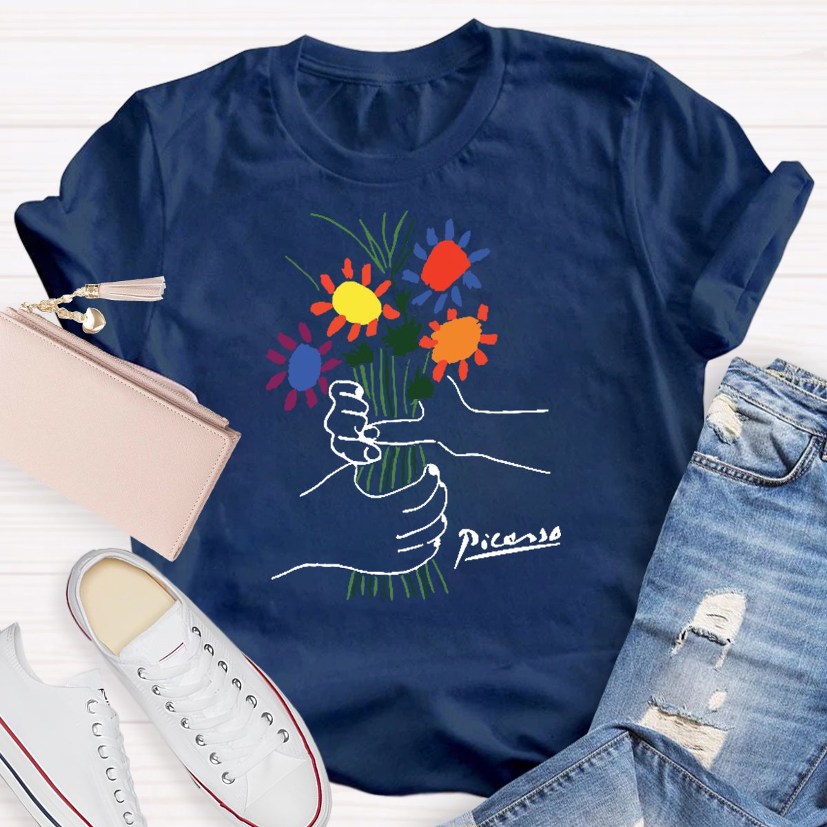 Flowers Teacher Shirt