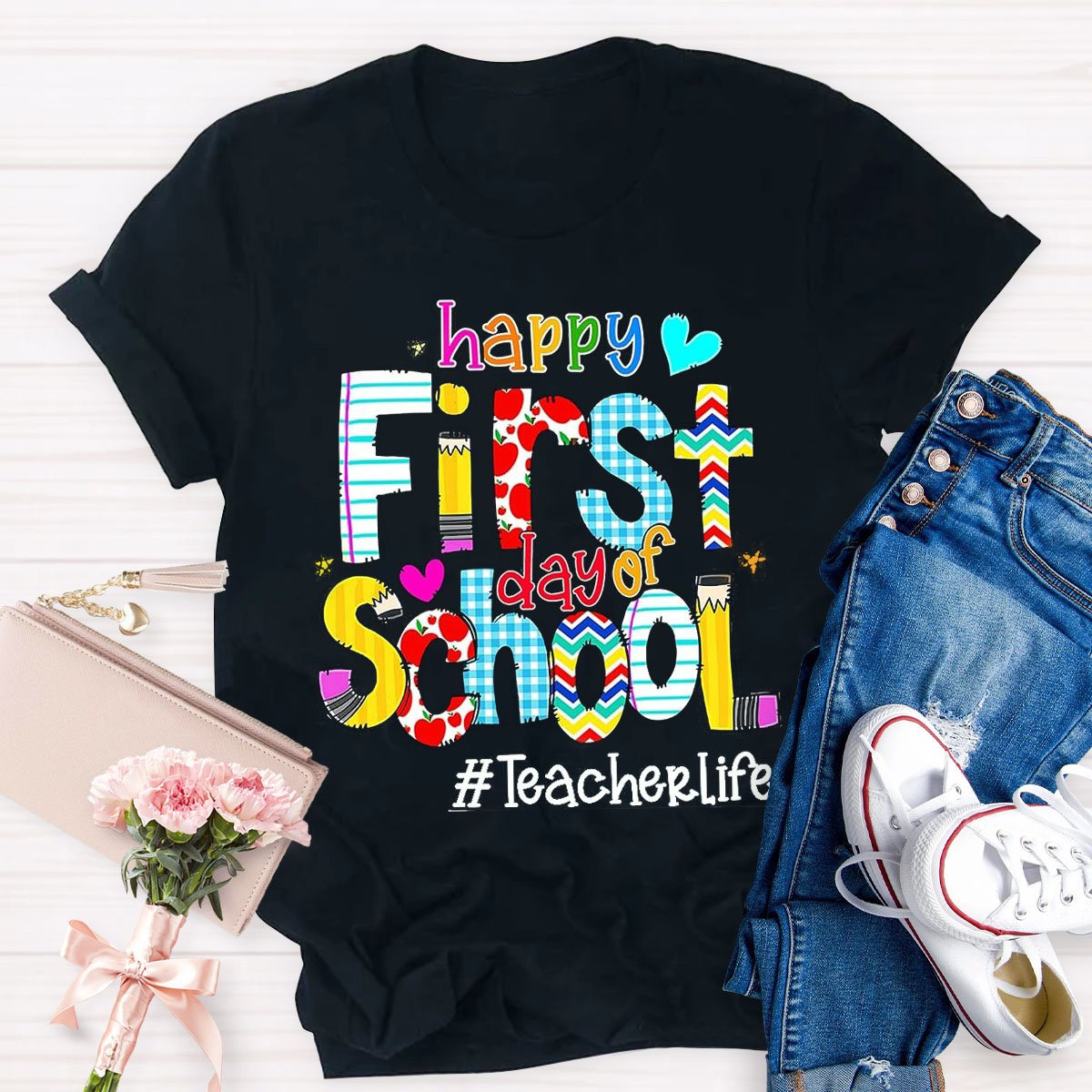 Personalized Grade Happy To School T-Shirt