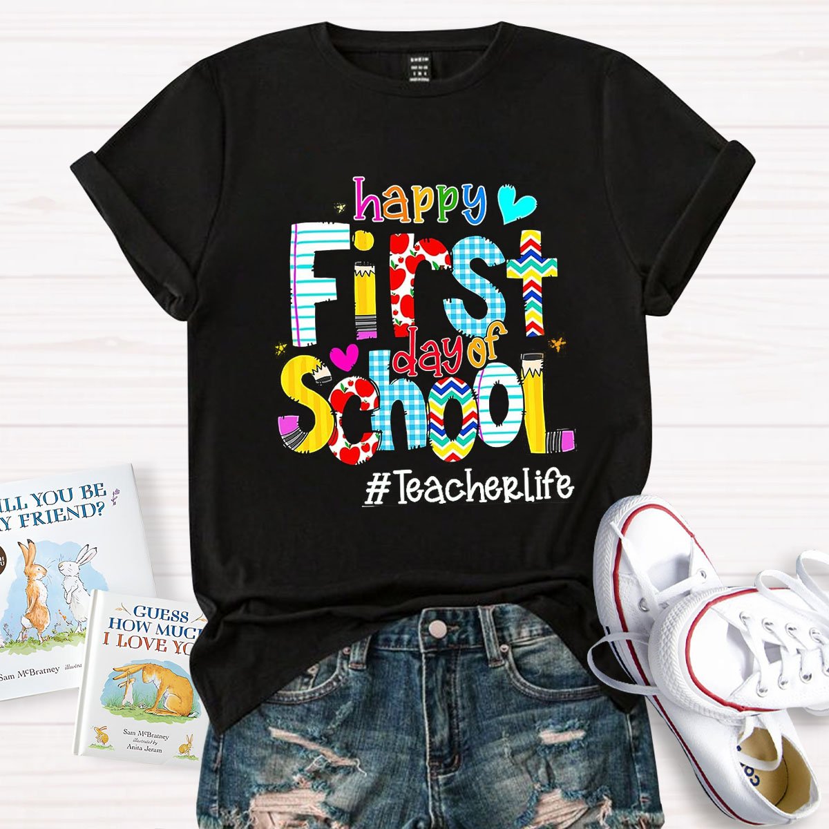 Personalized Grade Happy To School T-Shirt