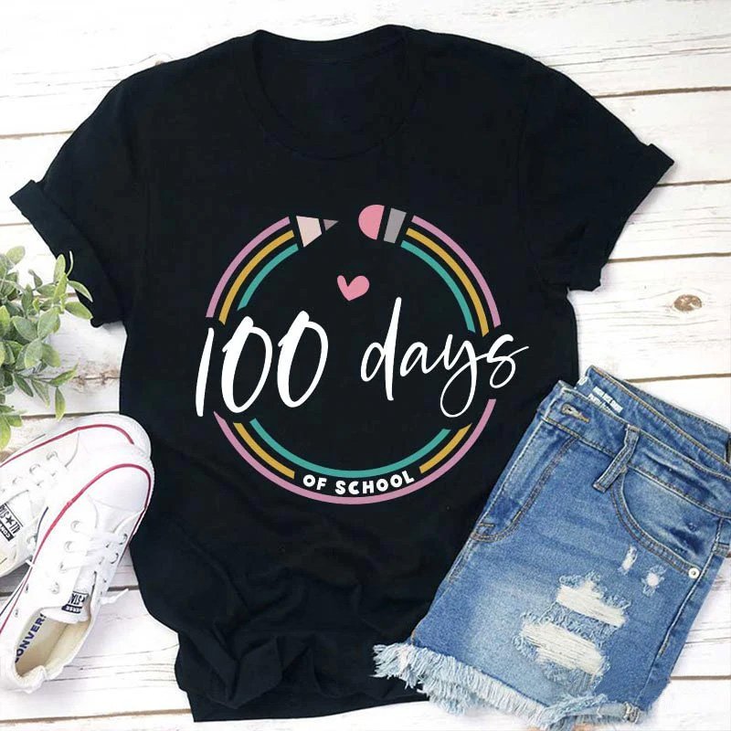 100 Days Of School Teacher T-Shirt