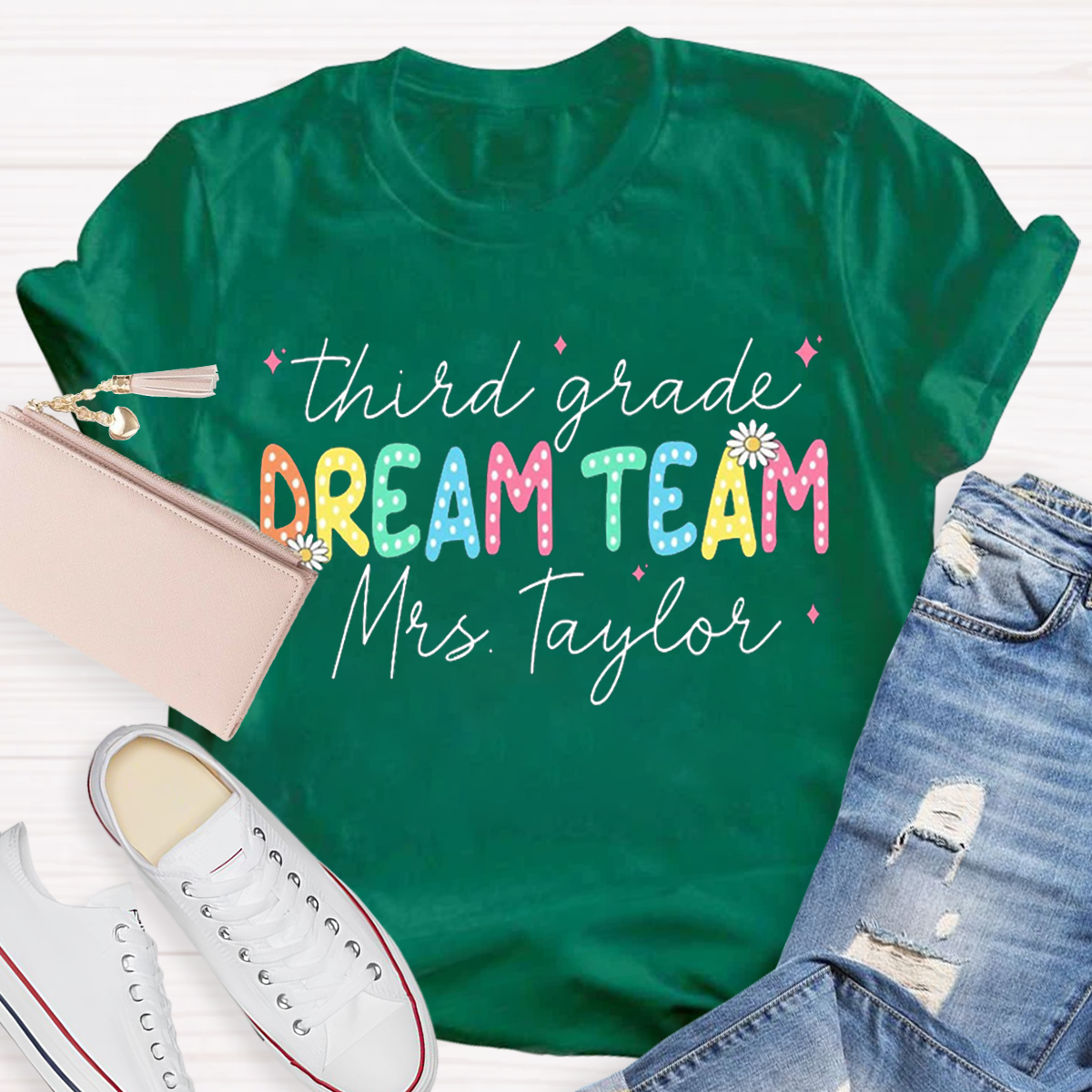 Personalized Grade And Name Dream Team T-Shirt