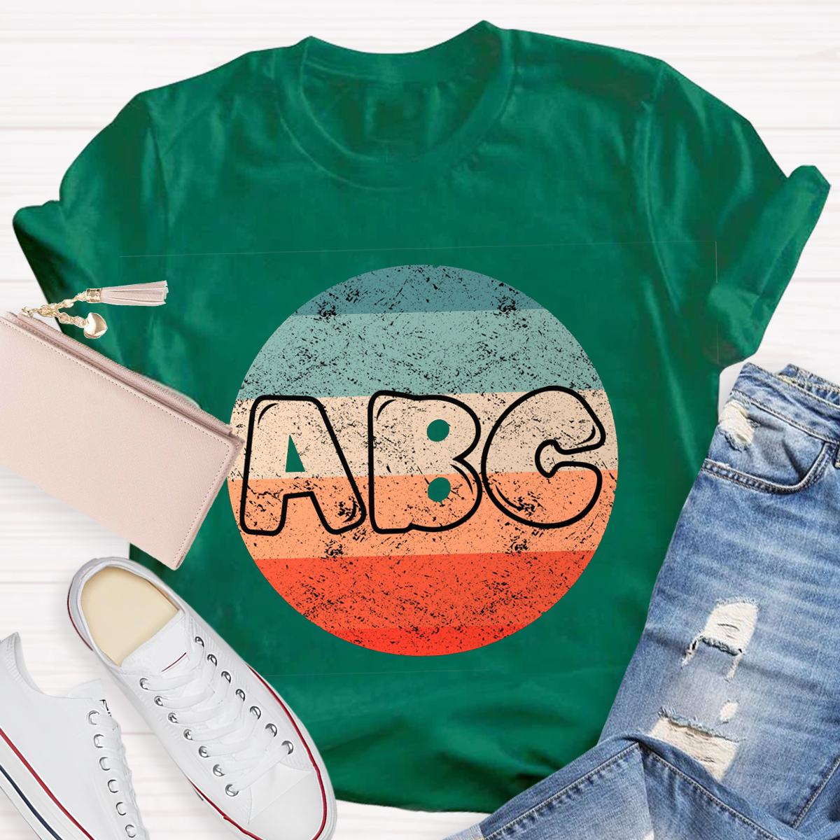 Casual ABC Teacher T-Shirt