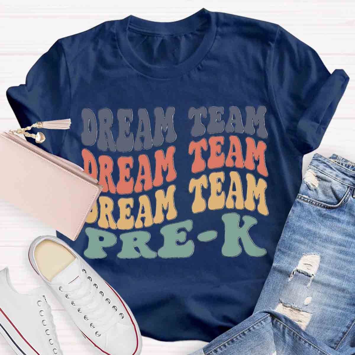 Personalized Grade Dream Team Color Block T-Shirt