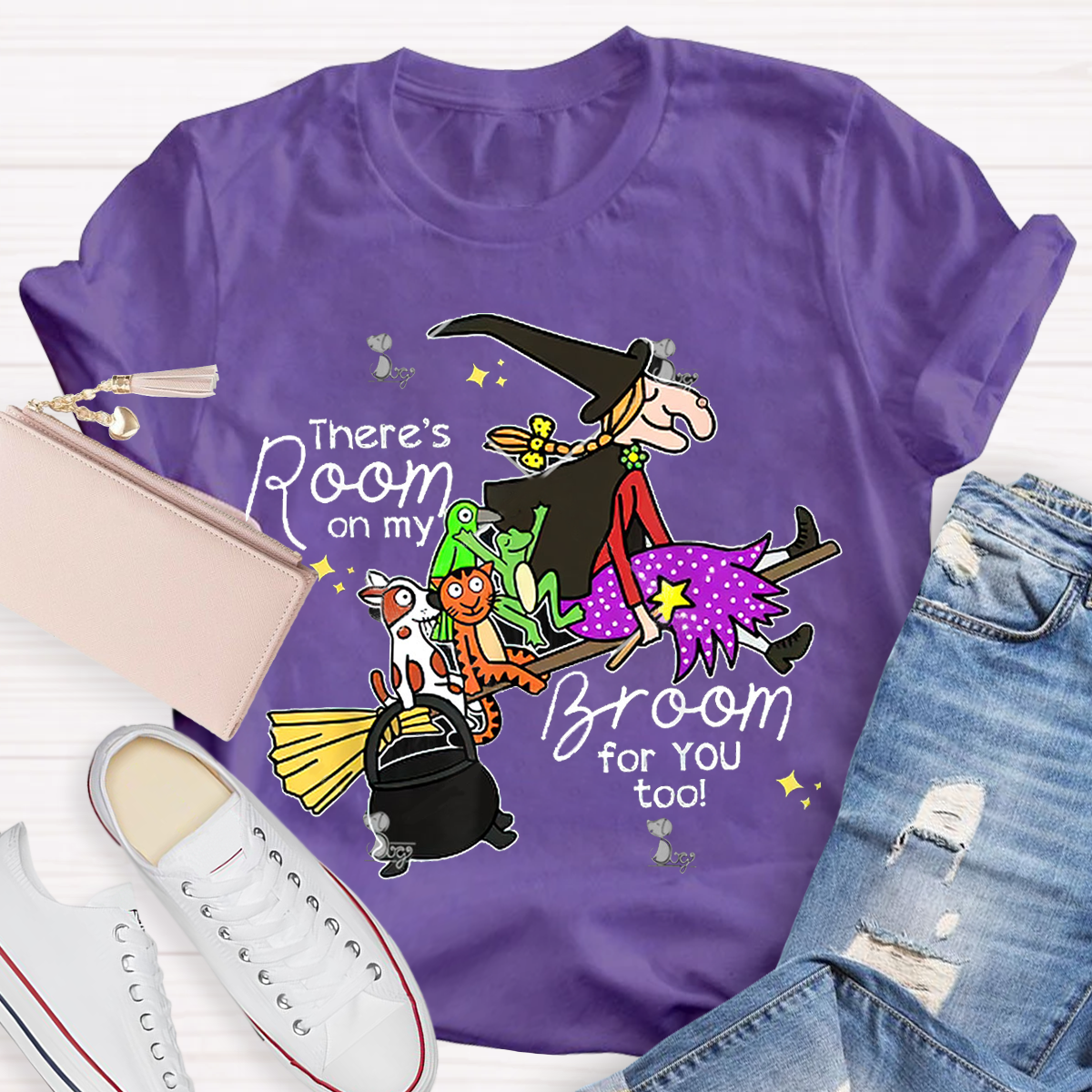 There's Room On My Broom For You Too Teacher T-Shirt